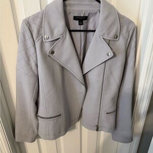 Ann Taylor Women's Light Gray/ Lavendar Jacket